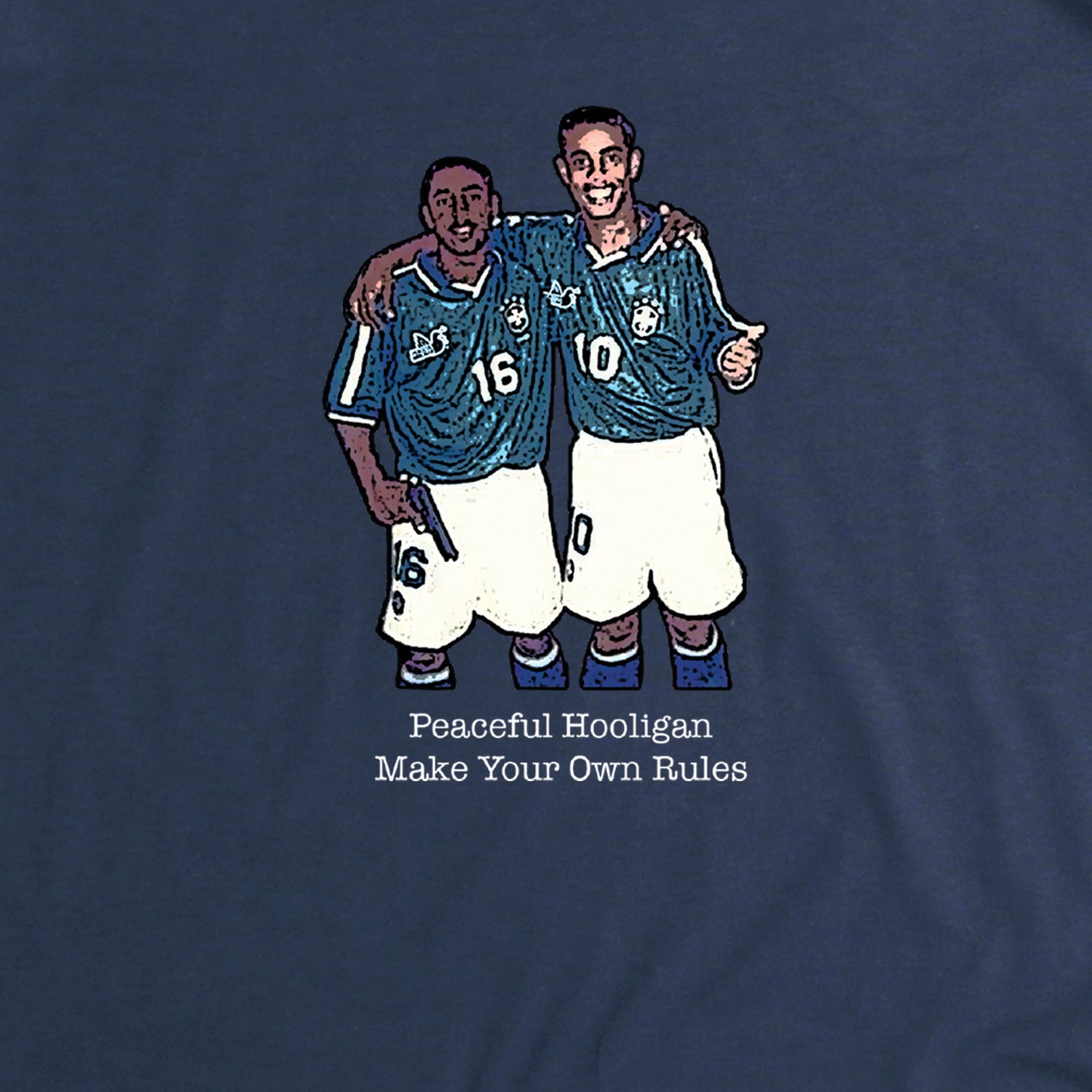 Ronaldinho T-Shirt Navy - Peaceful Hooligan