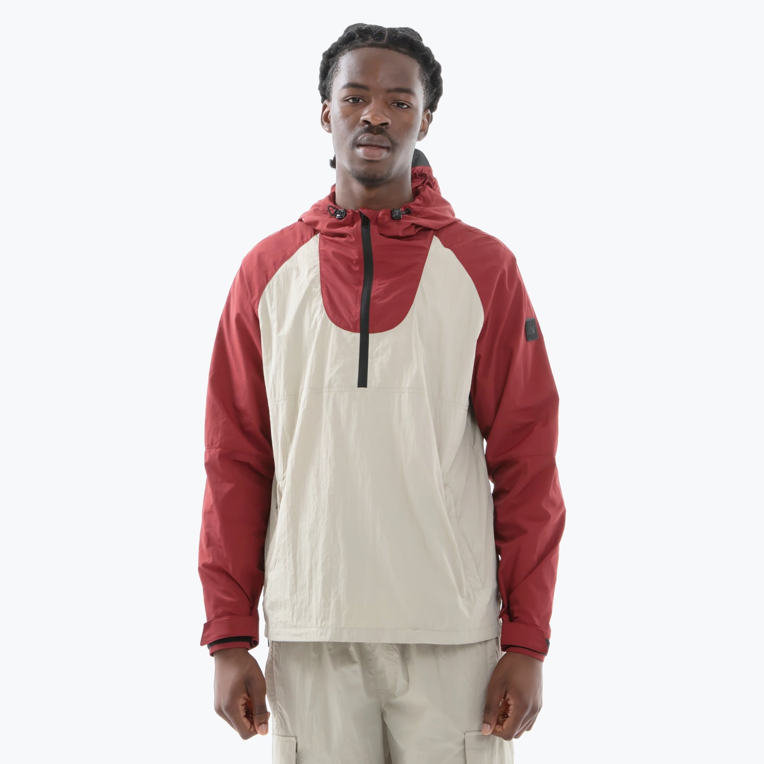 Sonic Jacket Stone / Dark Red - Peaceful Hooligan
