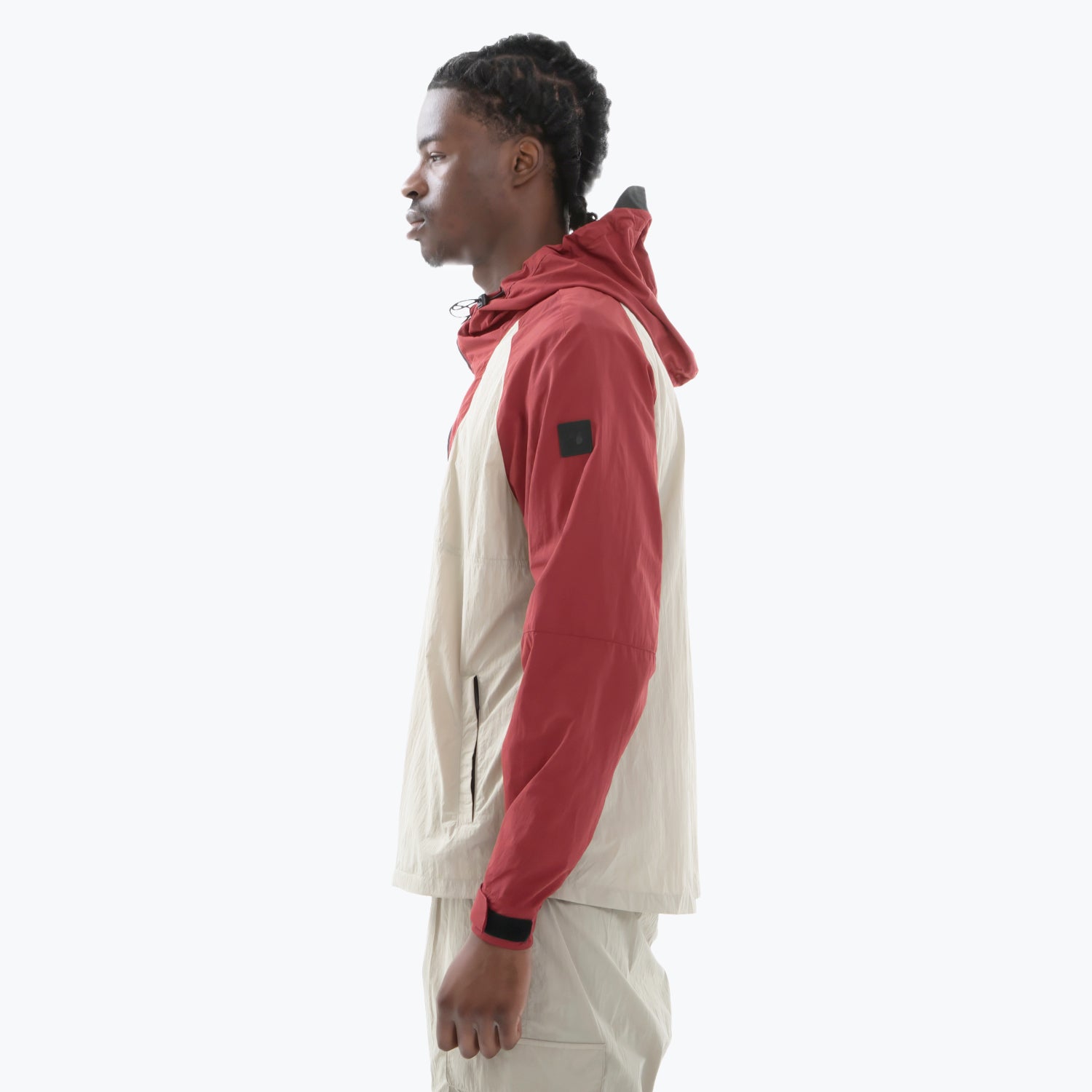 Sonic Jacket Stone / Dark Red - Peaceful Hooligan