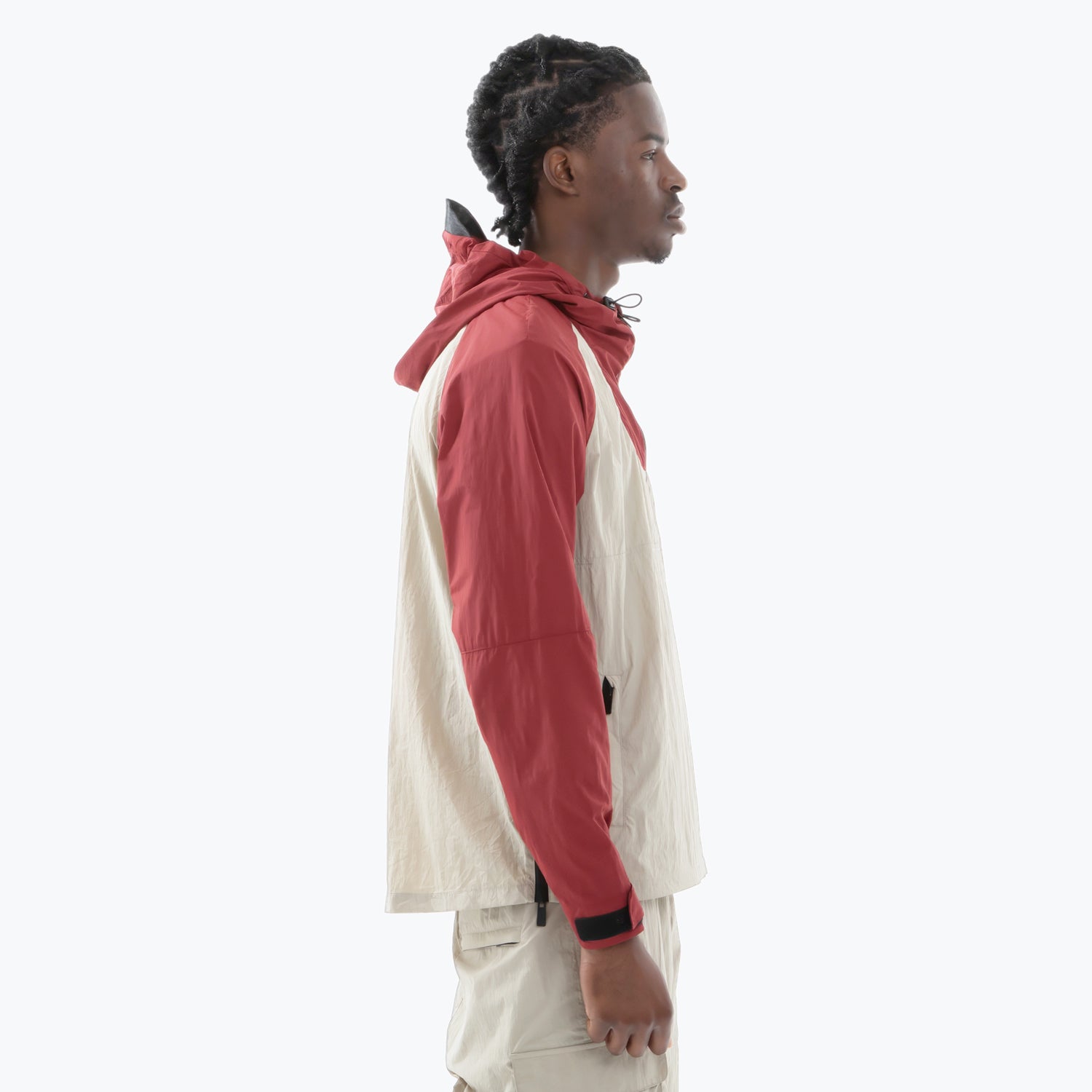 Sonic Jacket Stone / Dark Red - Peaceful Hooligan