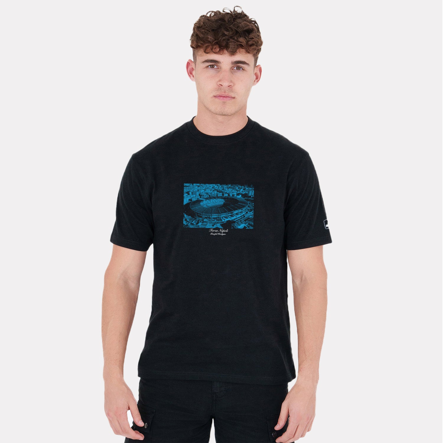 Stadio Maradona T-Shirt Black - Peaceful Hooligan