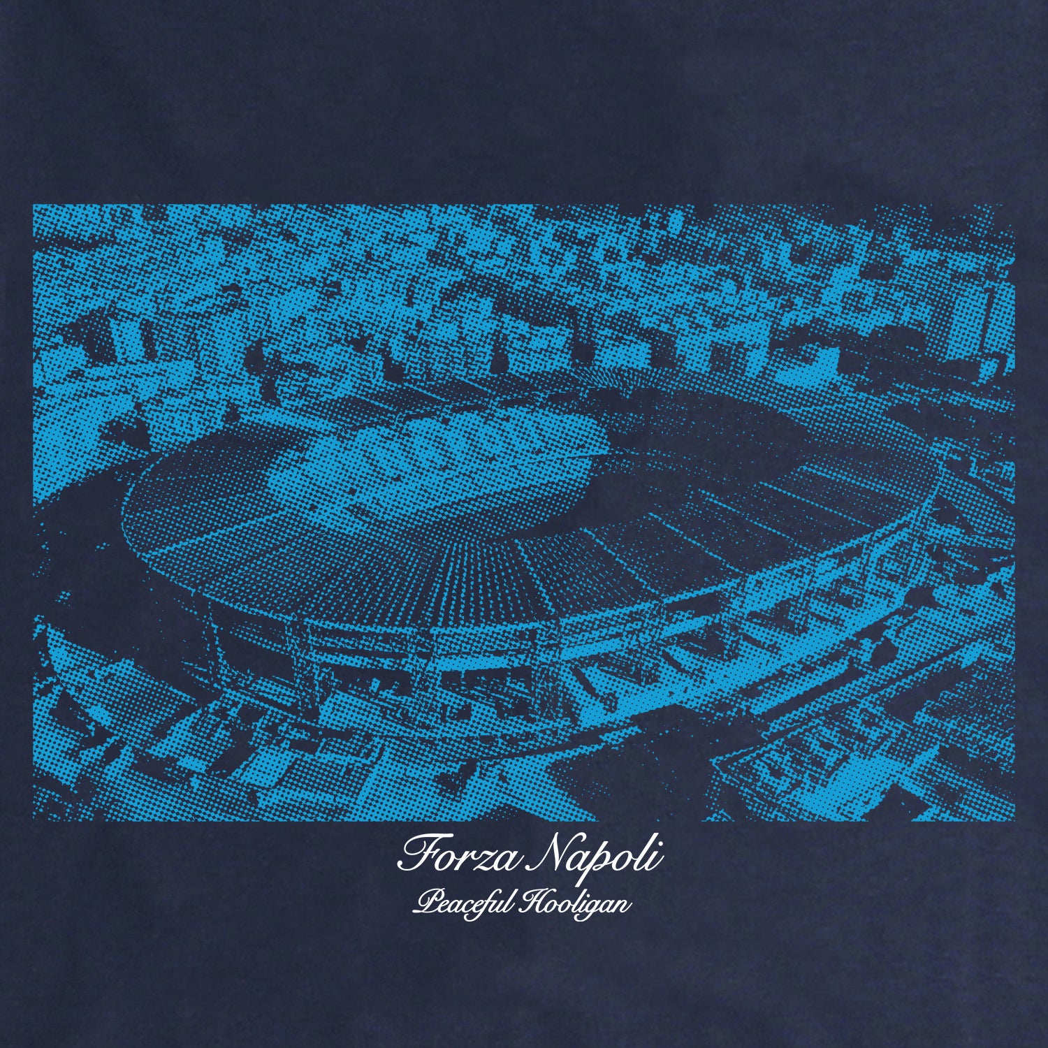 Stadio Maradona T-Shirt Navy - Peaceful Hooligan