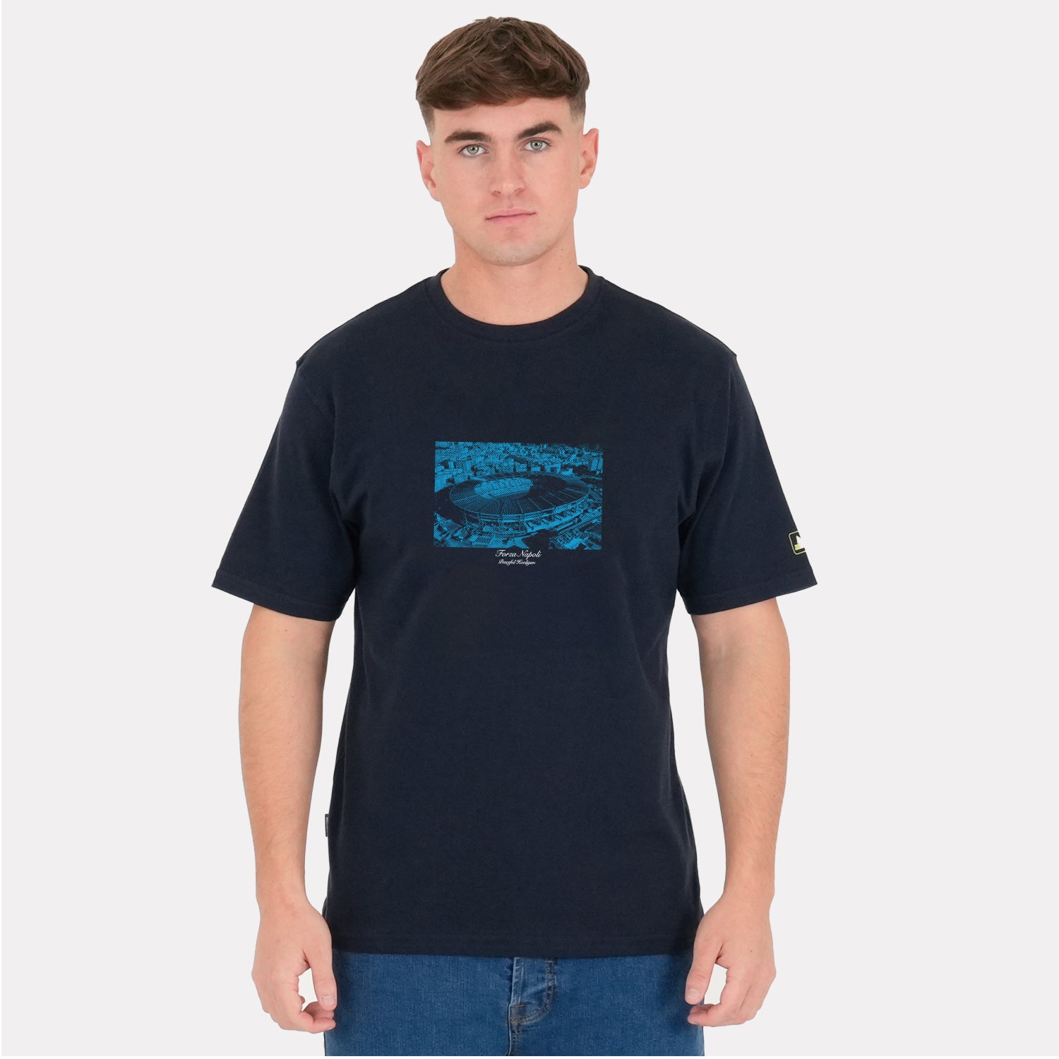 Stadio Maradona T-Shirt Navy - Peaceful Hooligan