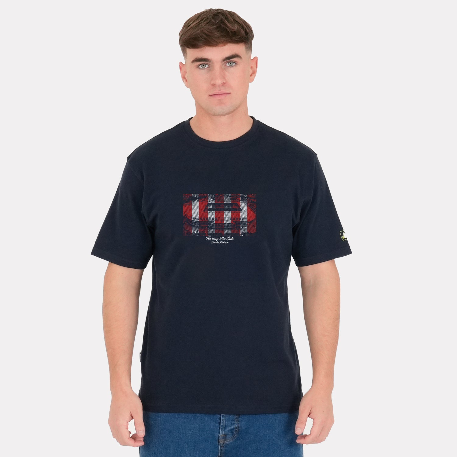 Sunderland Stadium Of Light T-Shirt Navy - Peaceful Hooligan
