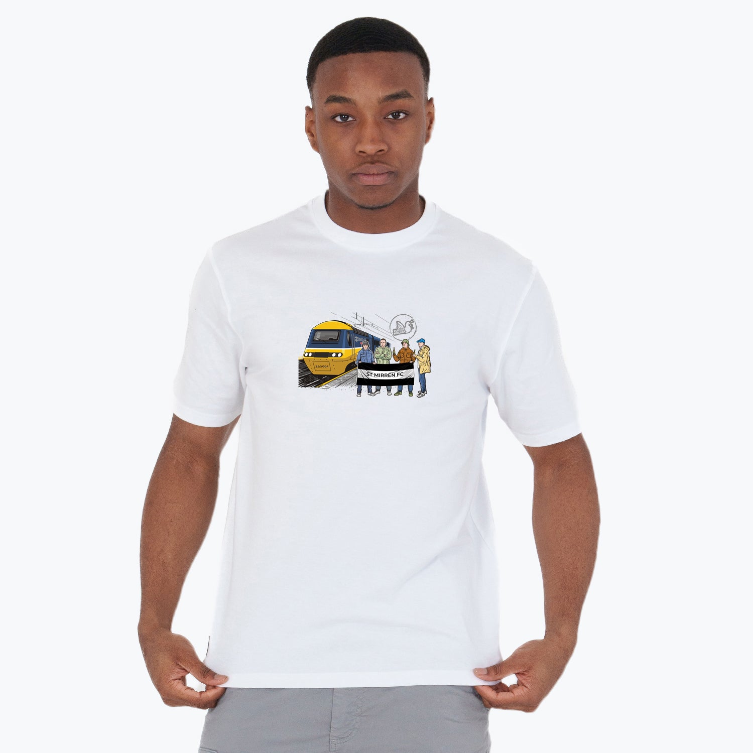 St Mirren Excursions T-Shirt White - Peaceful Hooligan