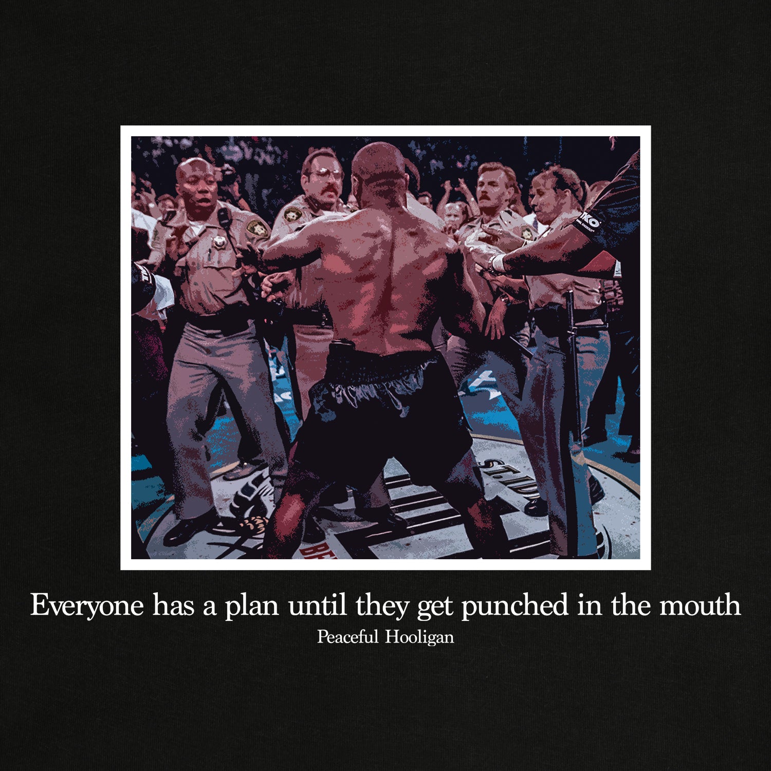 Tyson T-Shirt BLACK - Peaceful Hooligan