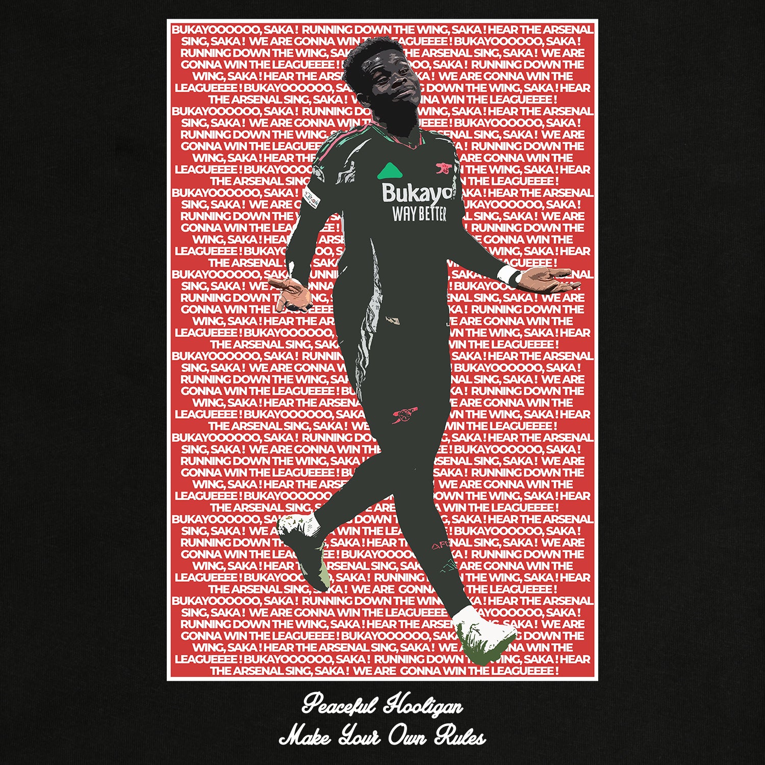 Wonderboy T-Shirt Black - Peaceful Hooligan