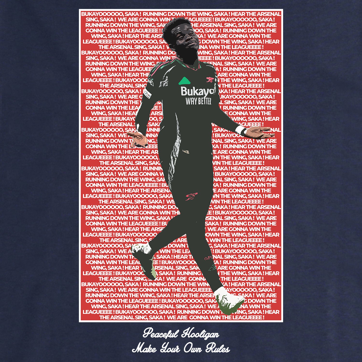 Wonderboy T-Shirt Navy - Peaceful Hooligan