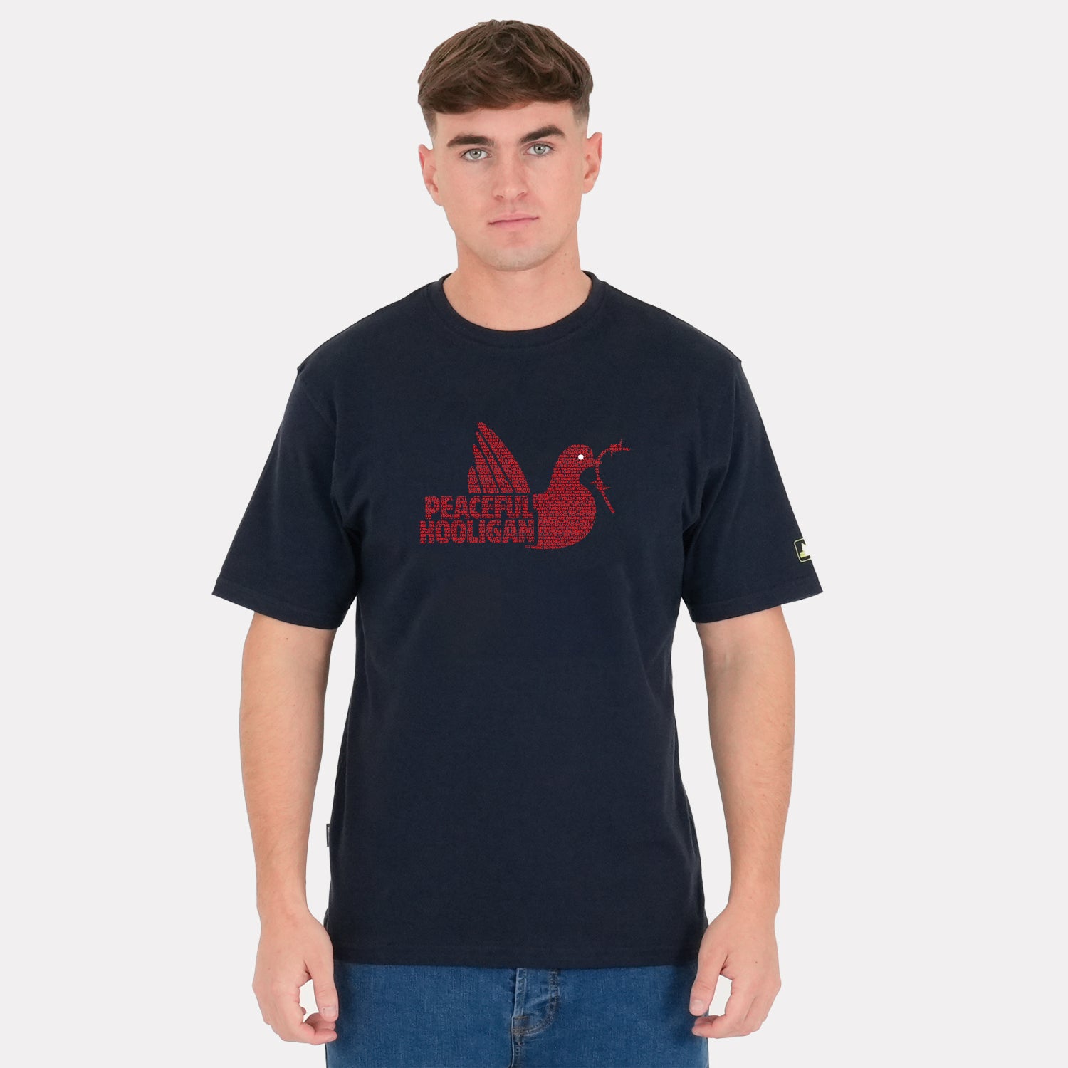 Wrexham Dove T-Shirt Navy - Peaceful Hooligan