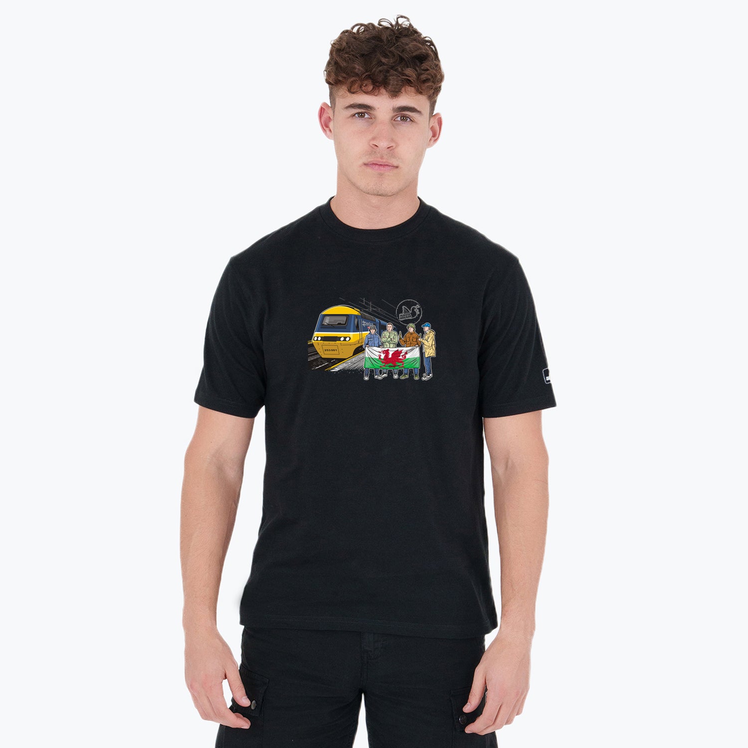 Wales Excursions T-Shirt Black - Peaceful Hooligan