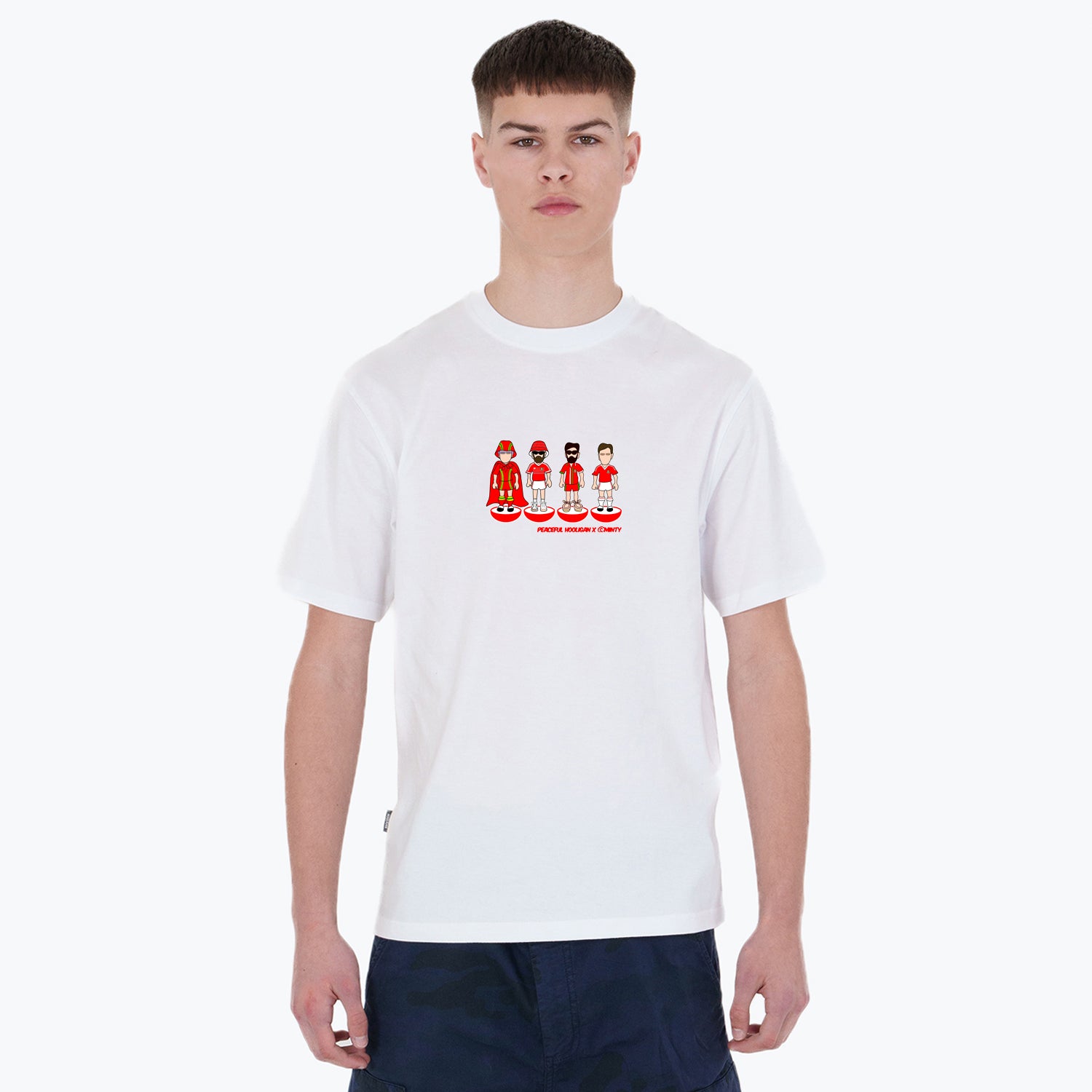 Wales Subbuteo T-Shirt White - Peaceful Hooligan