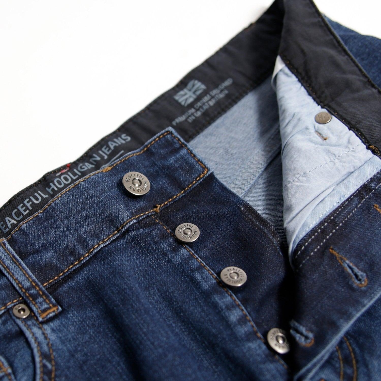 Regular Fit Jeans Mid Wash - Peaceful Hooligan