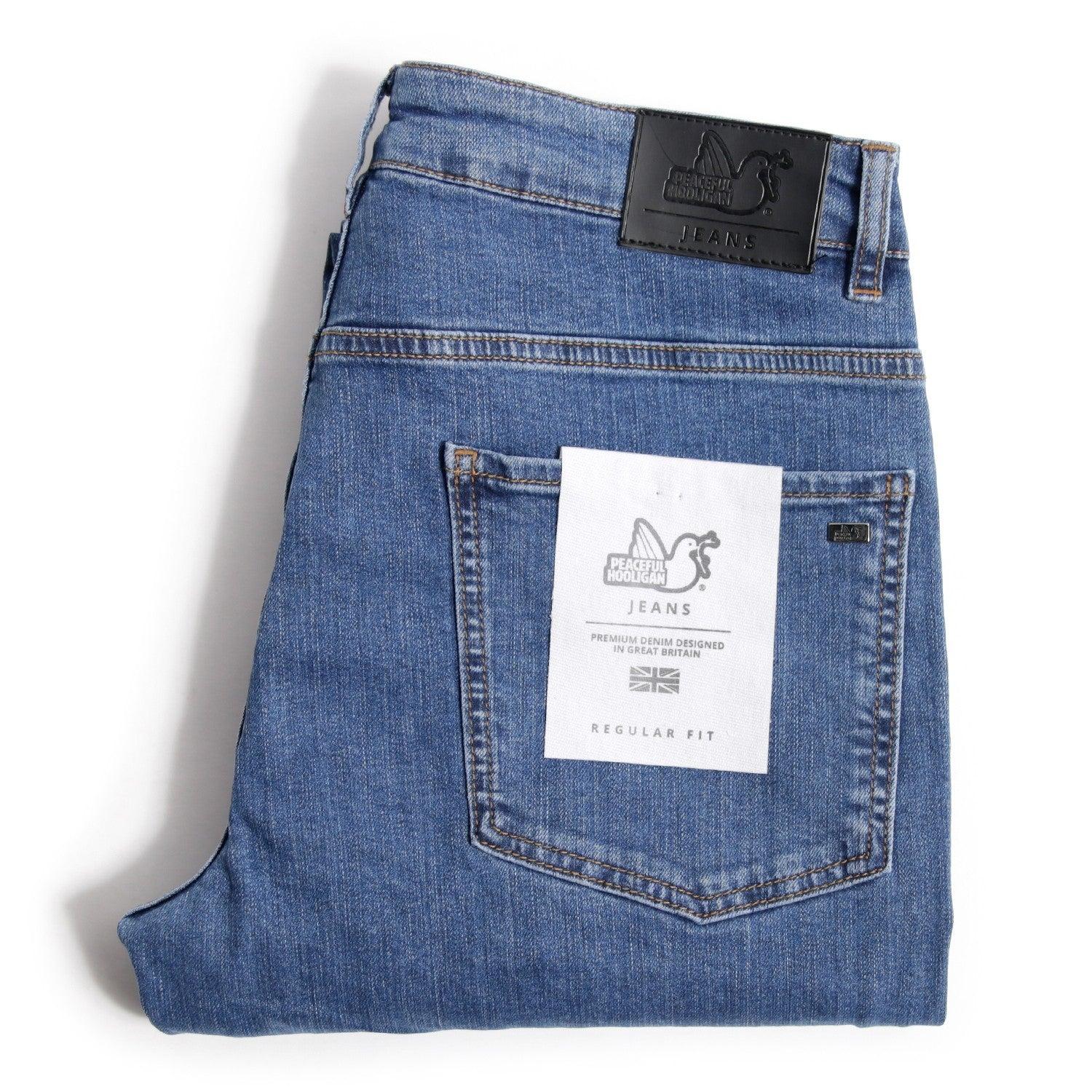 Regular Fit Jeans Vintage Wash - Peaceful Hooligan