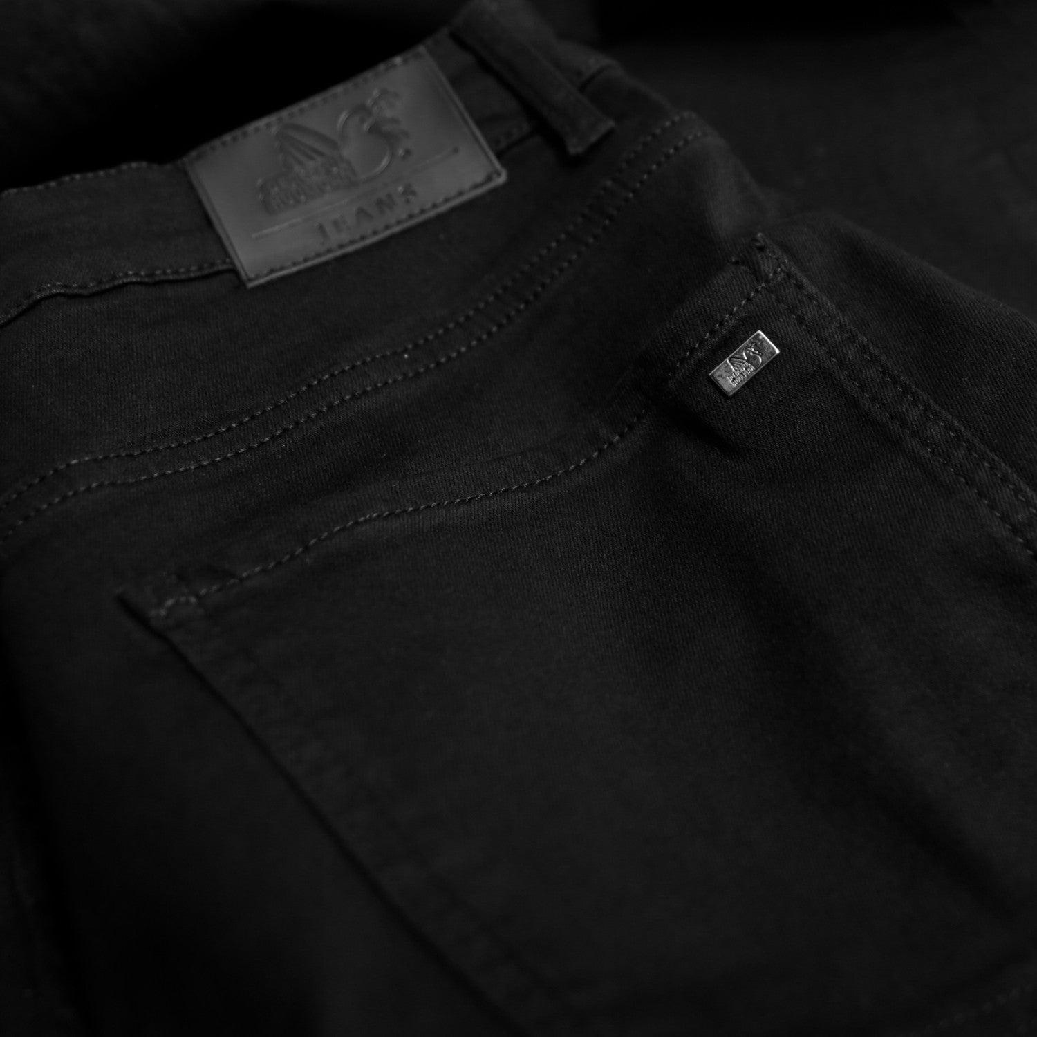 Slim Fit Jeans Black Black Wash - Peaceful Hooligan
