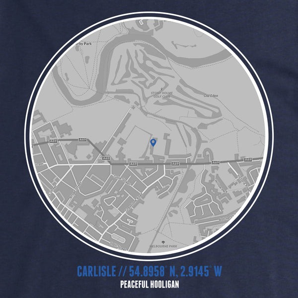 Carlisle TShirt Navy - Peaceful Hooligan 