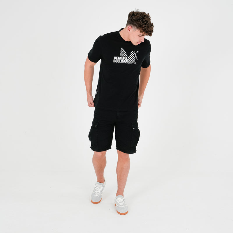 2-Tone Dove T-Shirt Black - Peaceful Hooligan 