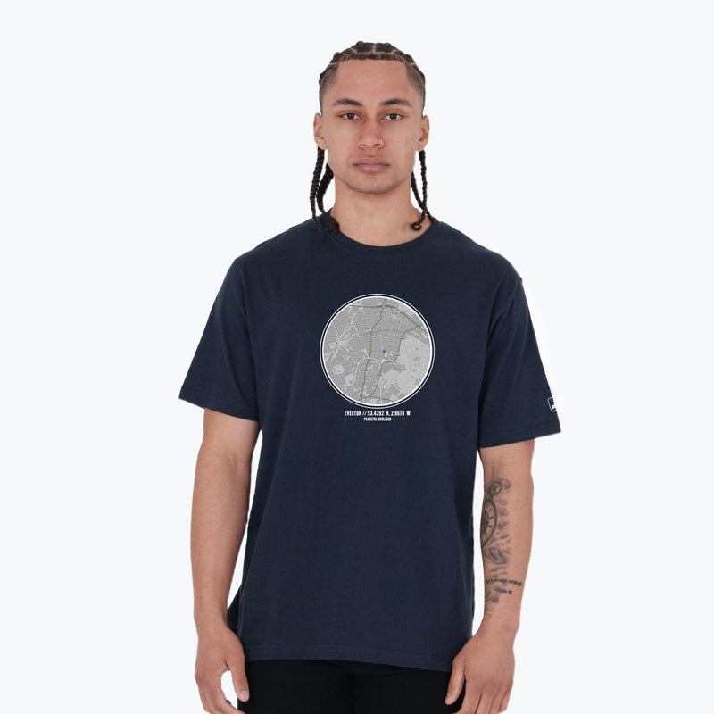 Everton Location T-Shirt Navy - Peaceful Hooligan 