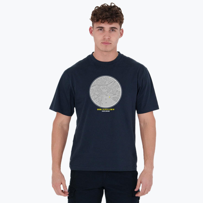 Oxford United Location T-Shirt Navy - Peaceful Hooligan 