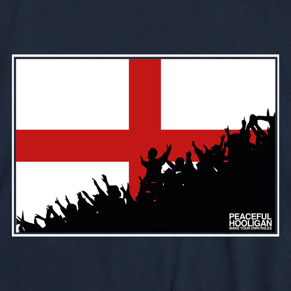 England Fanatics T-Shirt Navy - Peaceful Hooligan 