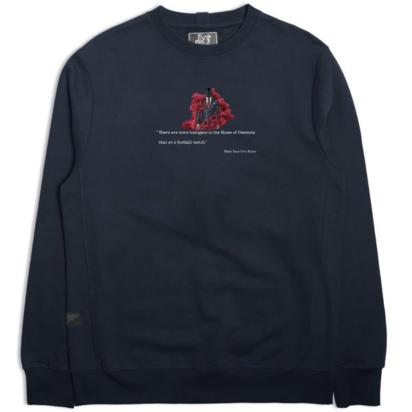 Clough Sweatshirt Navy - Peaceful Hooligan 