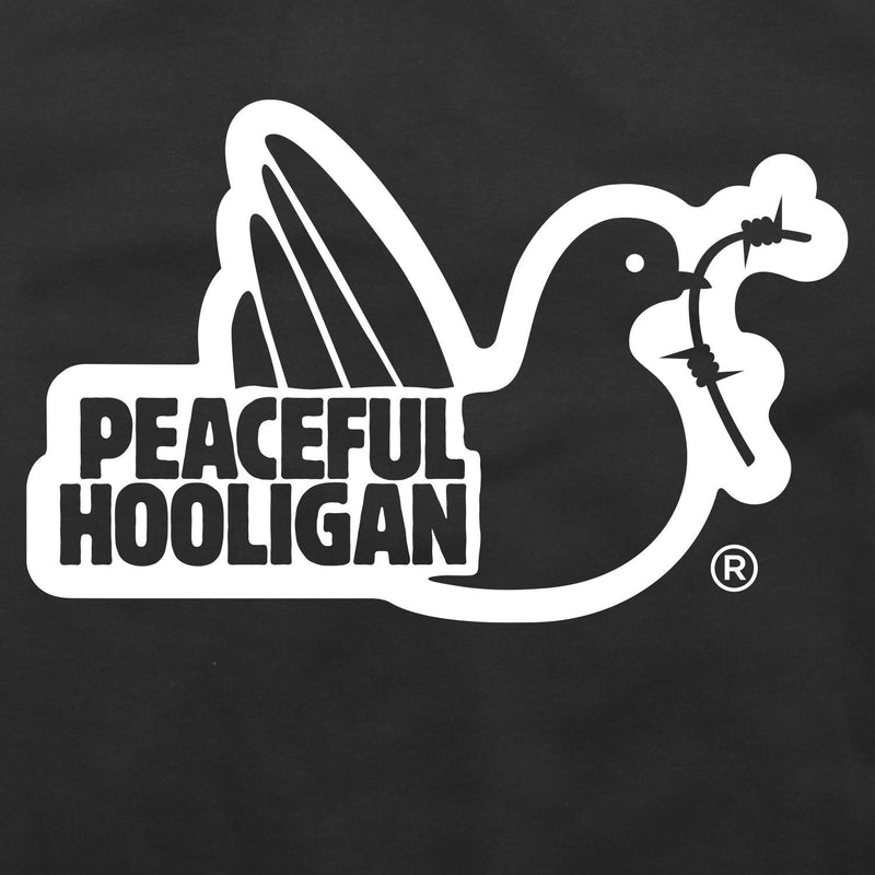 Outline Hoodie Black - Peaceful Hooligan 