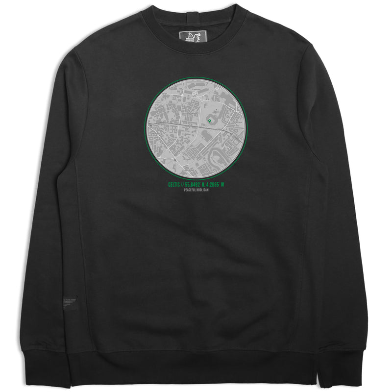 Celtic Sweatshirt Black - Peaceful Hooligan 