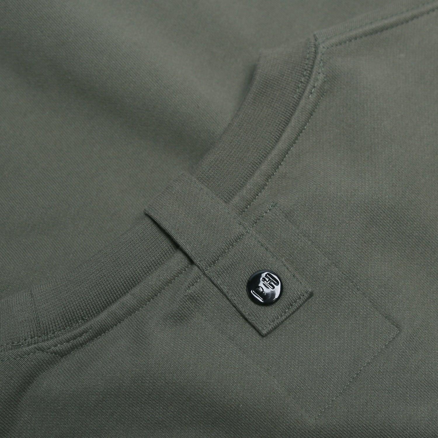 Crew Sweatshirt Olive - Peaceful Hooligan 