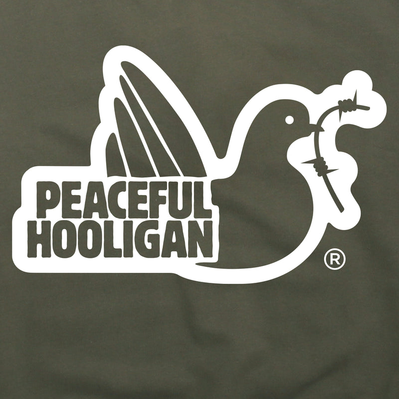Outline Sweatshirt Olive - Peaceful Hooligan 