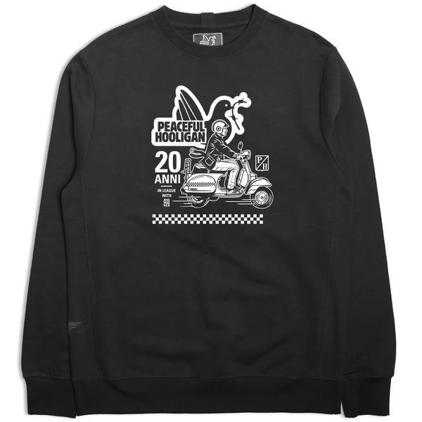 Scooter Sweatshirt Black - Peaceful Hooligan 
