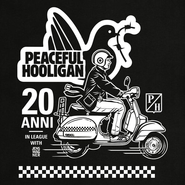 Scooter LS T-Shirt Print Artwork Black - Peaceful Hooligan 