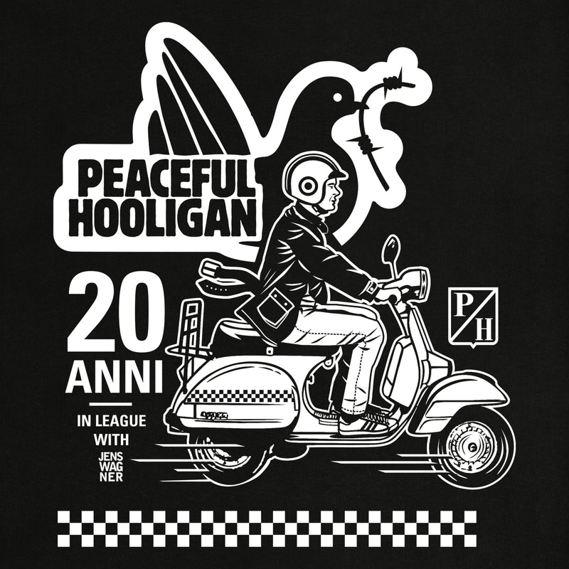Scooter Sweatshirt Print Artwork Black - Peaceful Hooligan 