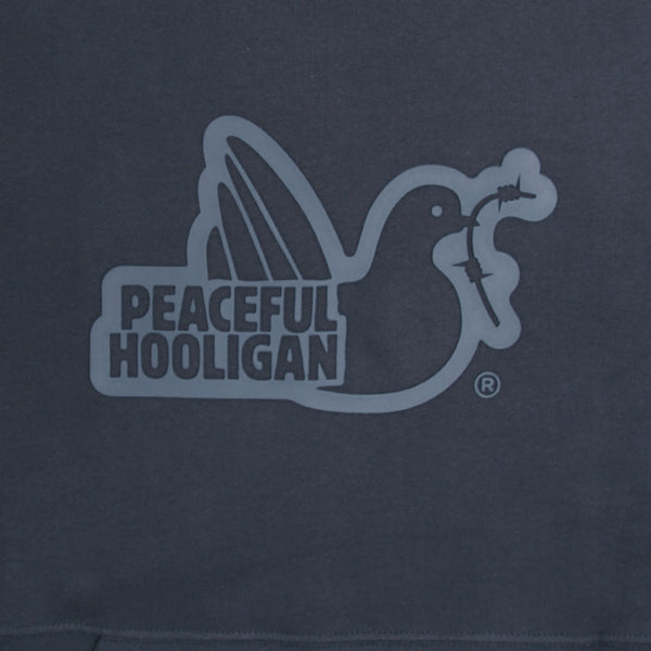 Raised Hoodie Navy - Peaceful Hooligan 
