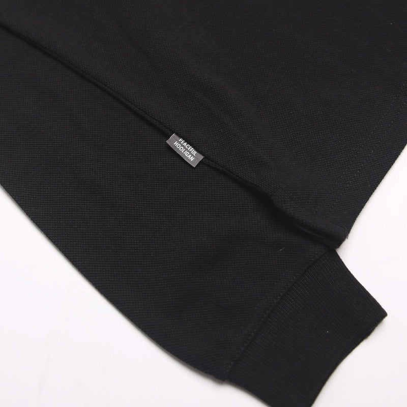 Elevate Ls Polo Black - Peaceful Hooligan 