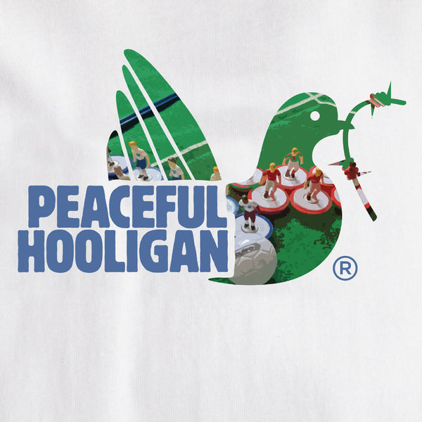 Football Dove T-Shirt White - Peaceful Hooligan 