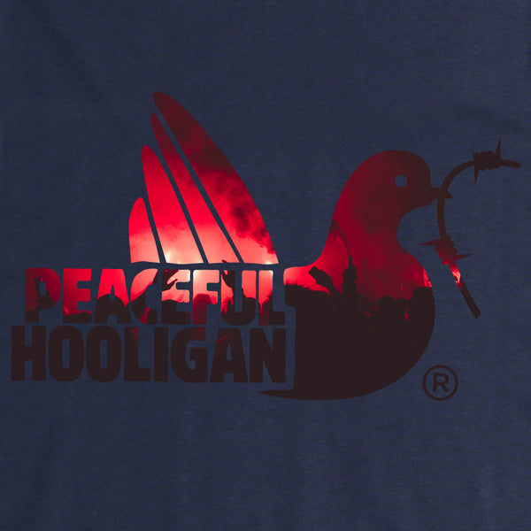 Crowd Hoodie Navy - Peaceful Hooligan 