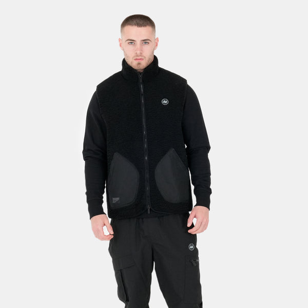 Mason Fleece Gilet Black