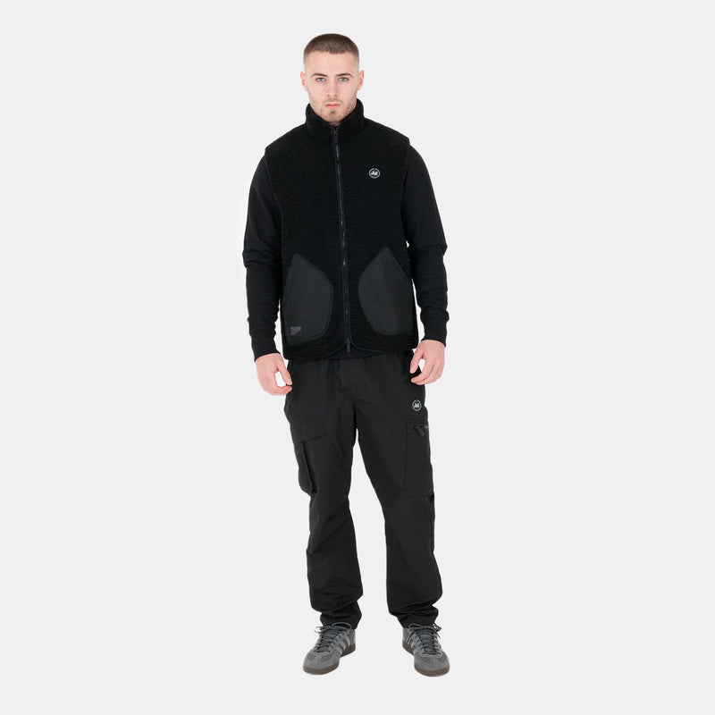 Mason Fleece Gilet Black