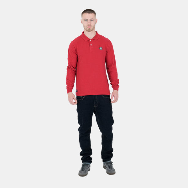 POD LS Polo Deep Red