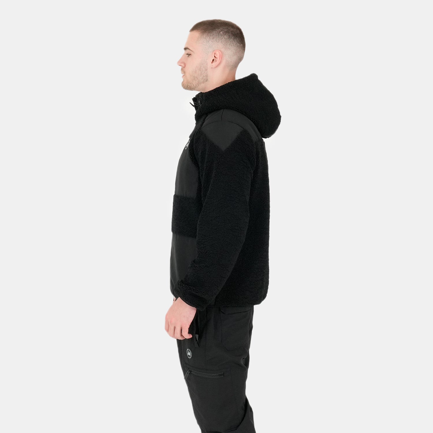 Sonny Fleece Jacket Black - Peaceful Hooligan 