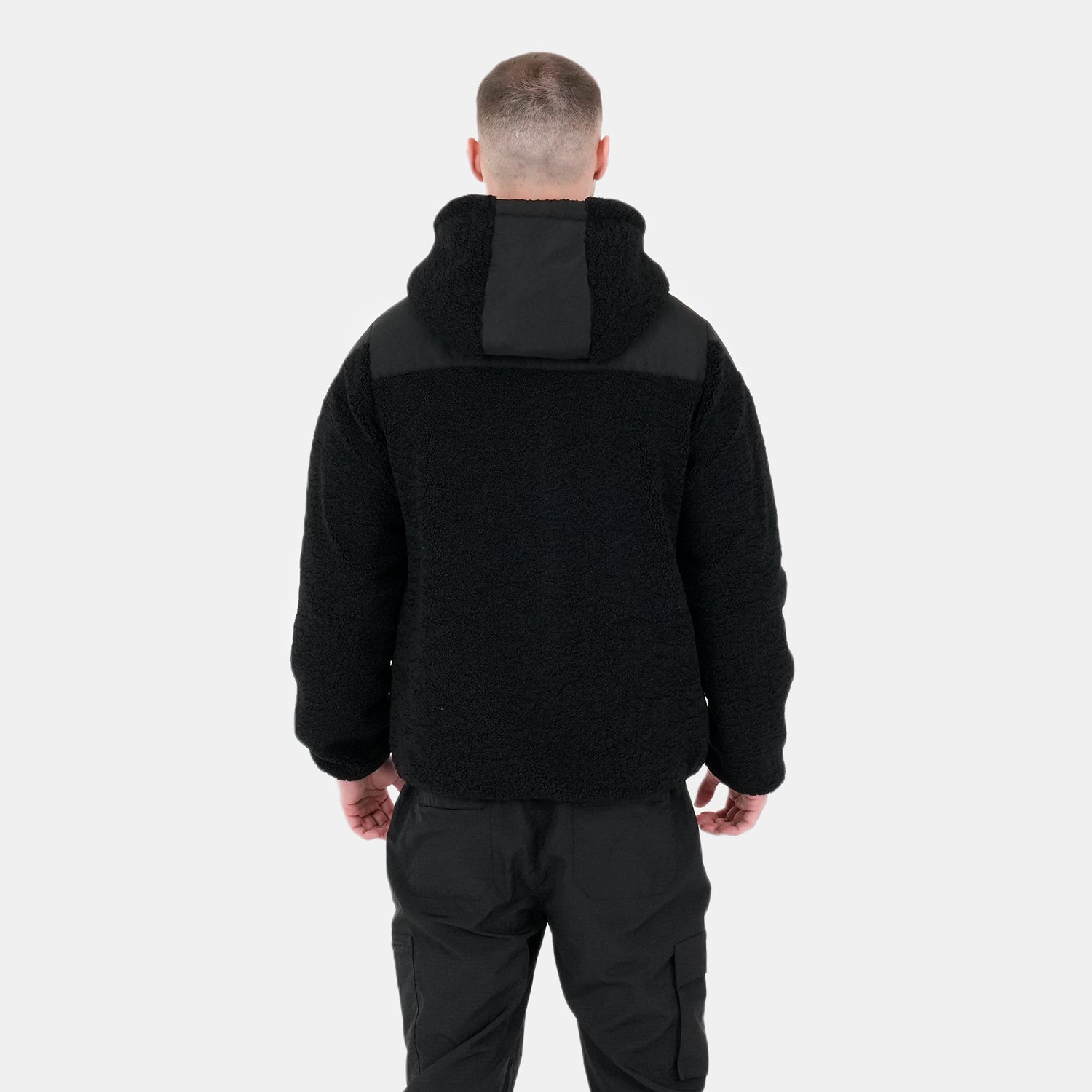 Sonny Fleece Jacket Black - Peaceful Hooligan 