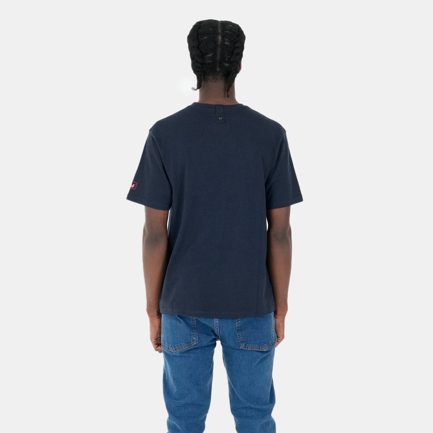 Box Logo T-Shirt Navy - Peaceful Hooligan 