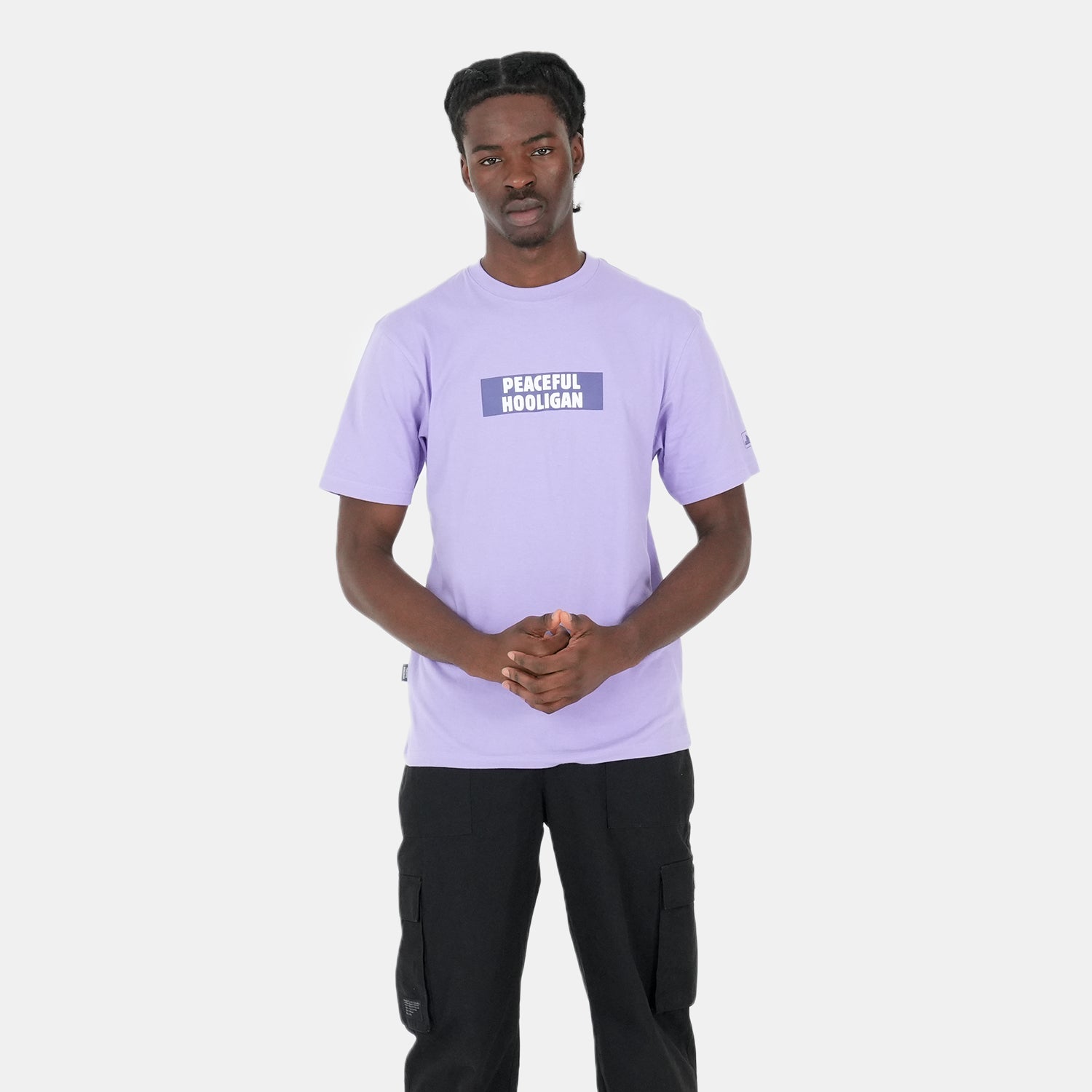 Box Logo T-Shirt Violet Tulip - Peaceful Hooligan 