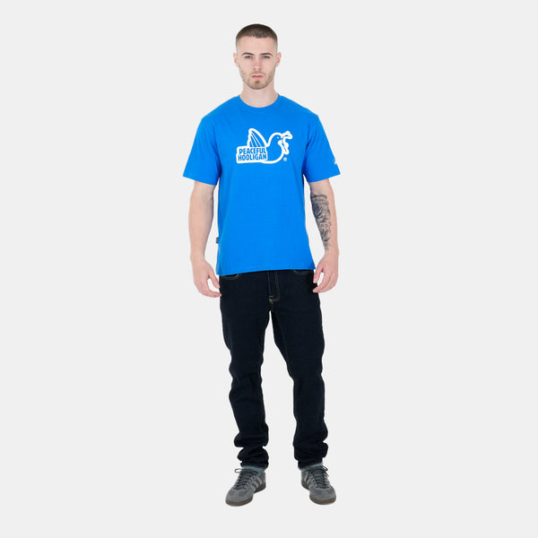 Outline T-Shirt Ocean Blue