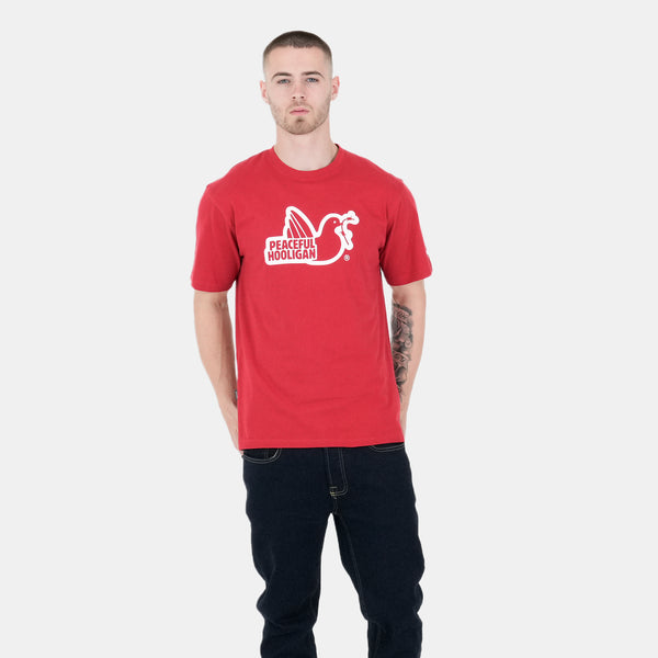 Outline T-Shirt Deep Red