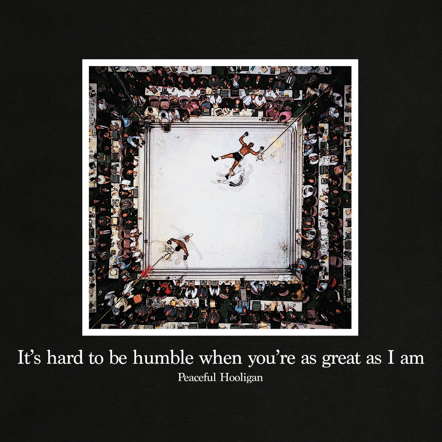 Ali T-Shirt Black - Peaceful Hooligan 