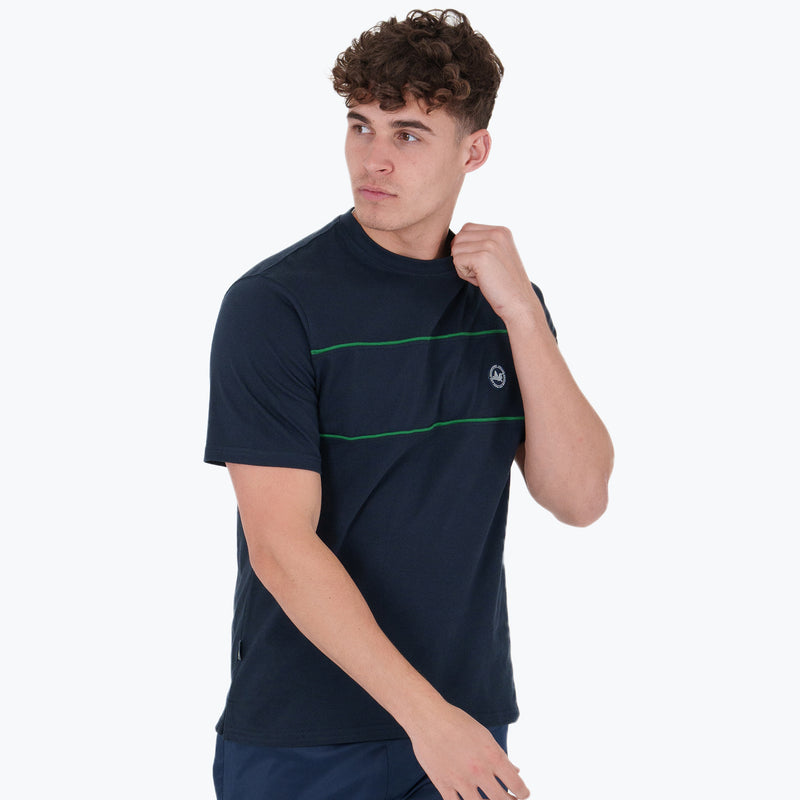 Backhand T-Shirt Navy - Peaceful Hooligan 