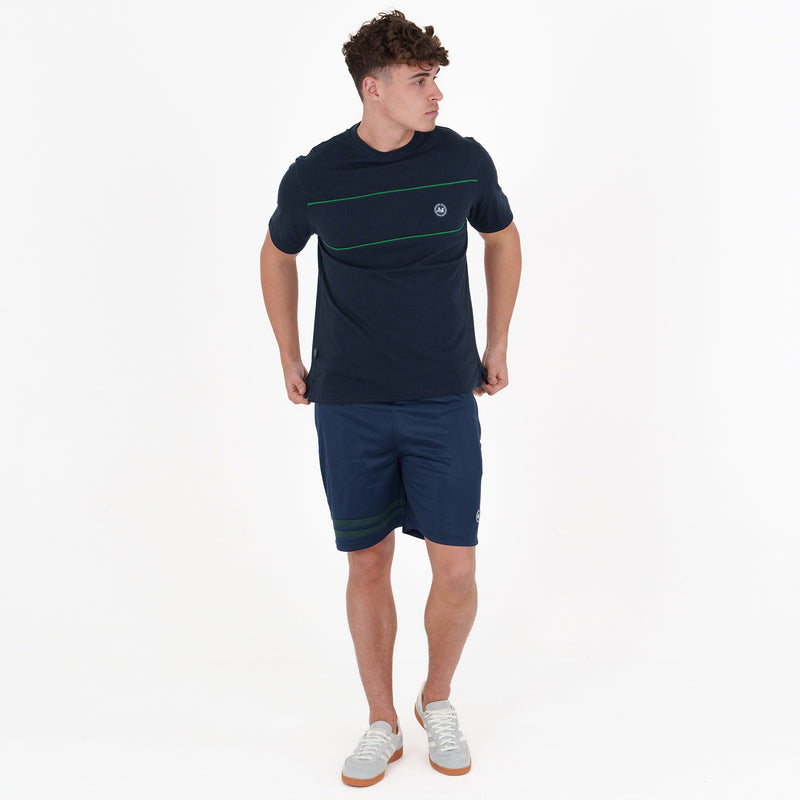 Backhand T-Shirt Navy - Peaceful Hooligan 