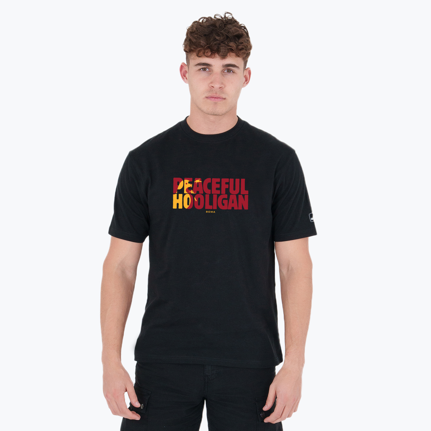 Roma T-Shirt Black - Peaceful Hooligan 