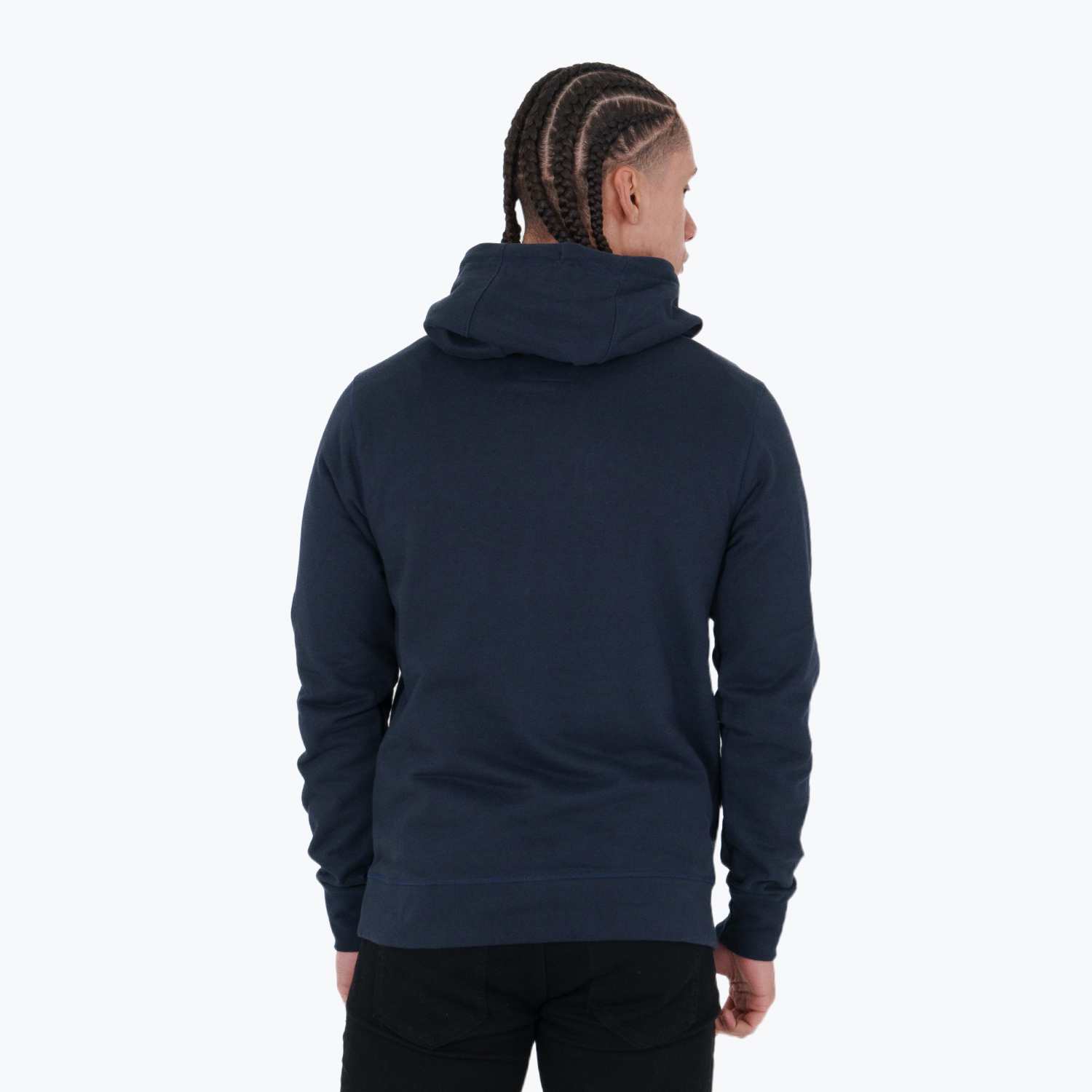 Clough Hoodie Navy Navy - Peaceful Hooligan 