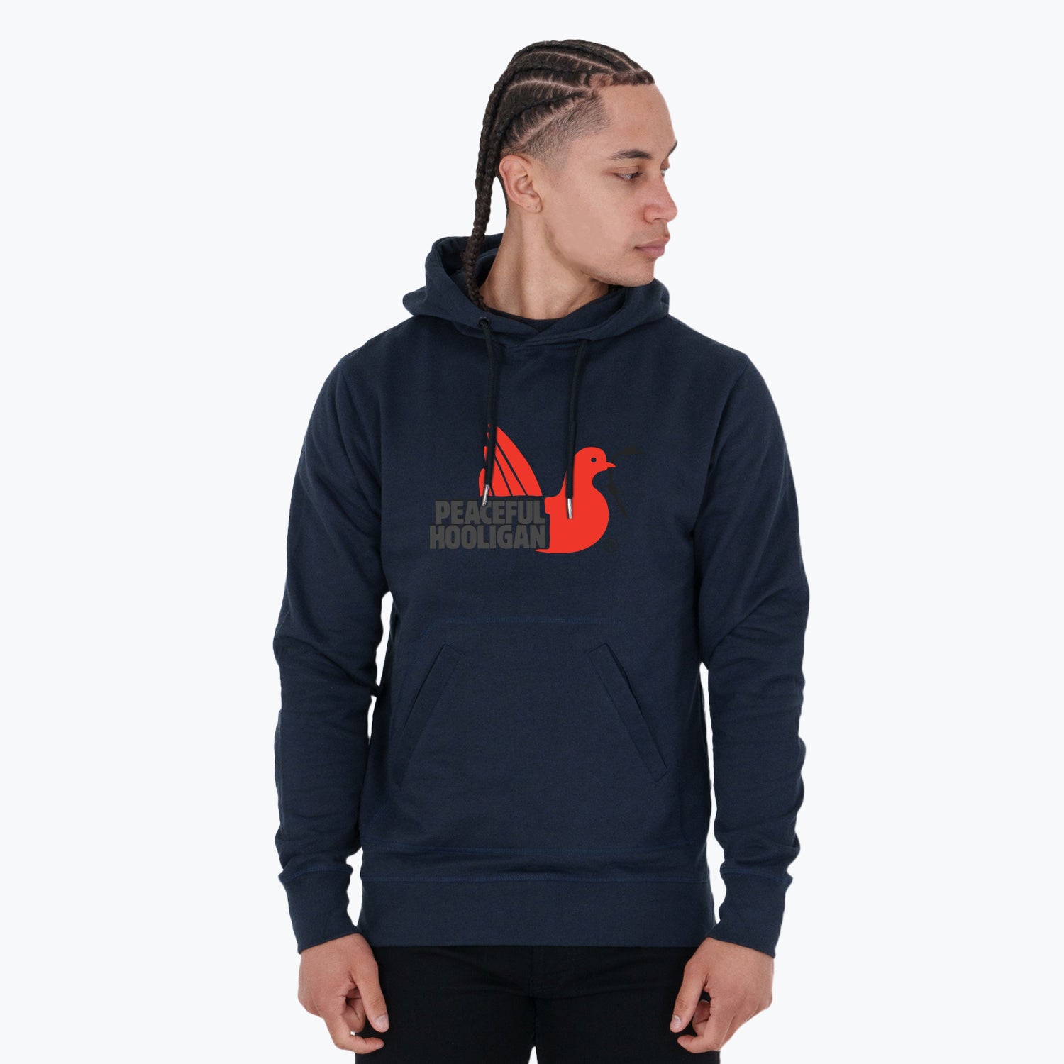 City Hoodie London Navy - Peaceful Hooligan 